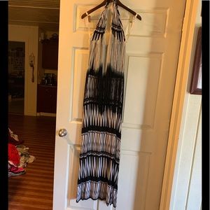 Fringed boutique brand halter maxi